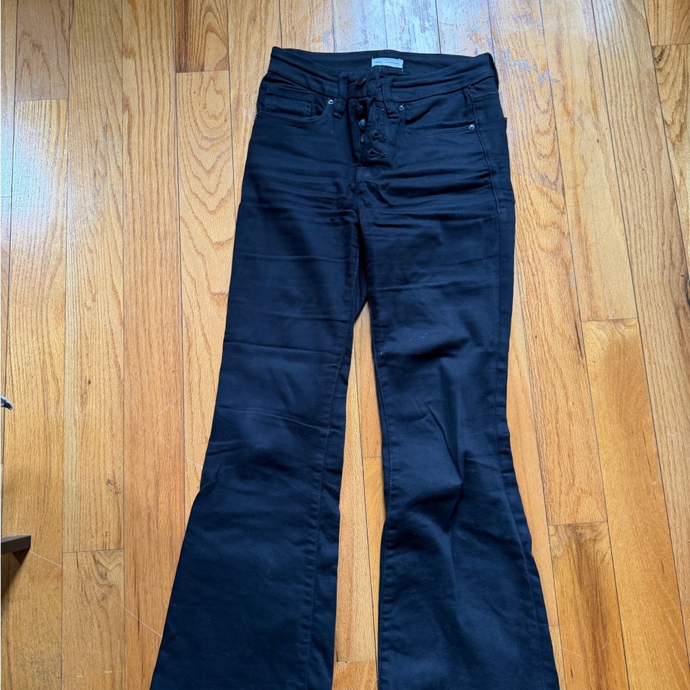 Good America Black womens Flared Jeans